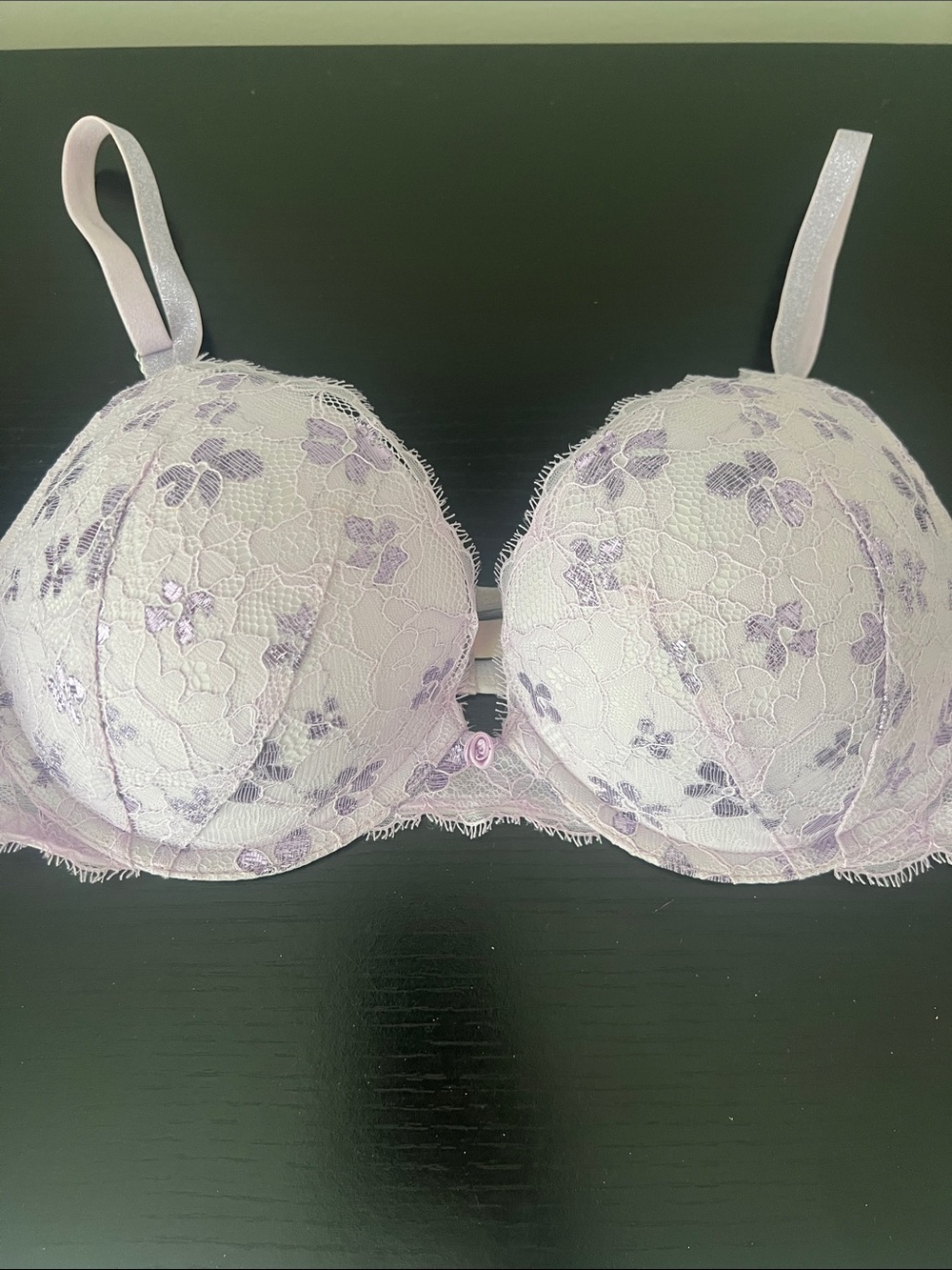 CS Dream Angels Lace Push-Up Bra in Light Lavender